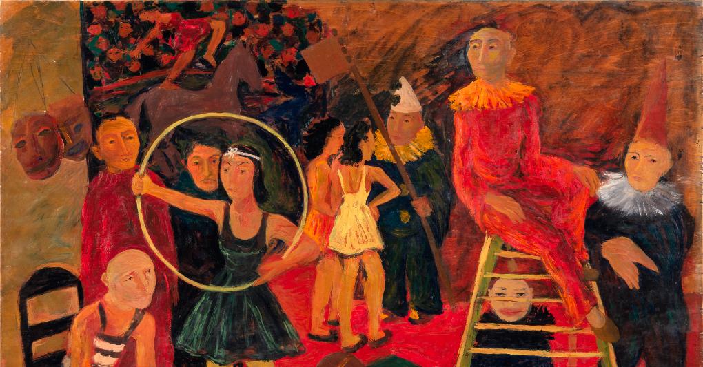 Il Circo (1939), olio su tavola, di Arnaldo Badodi. 