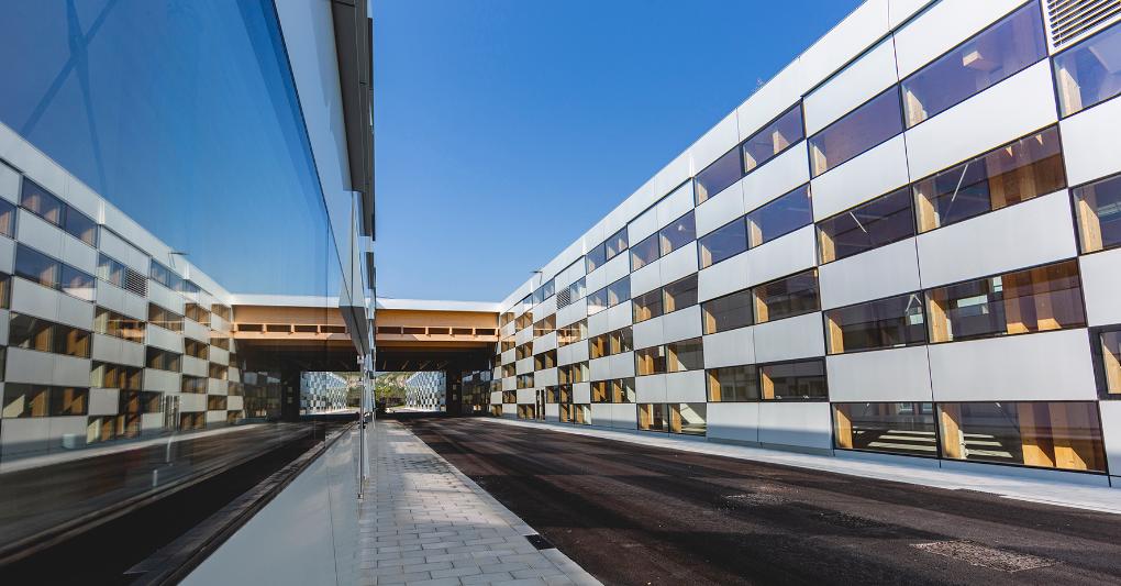 Gli spazi di Progetto Manifattura a Rovereto, uno dei più grandi incubatori di startup dʼEuropa, focalizzato sulla green innovation. 
