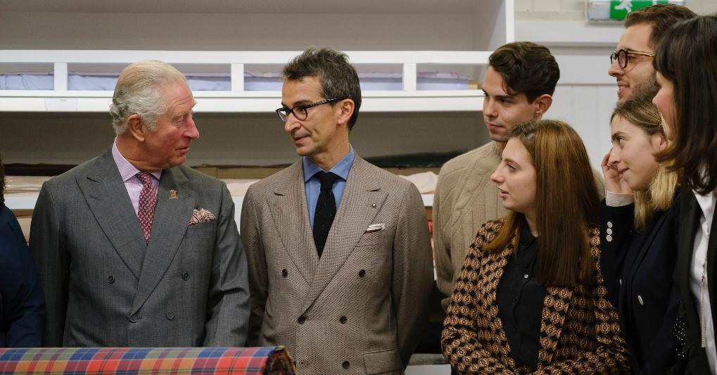 Il Principe del Galles con Federico Marchetti. Foto Mike Wilkinson. 