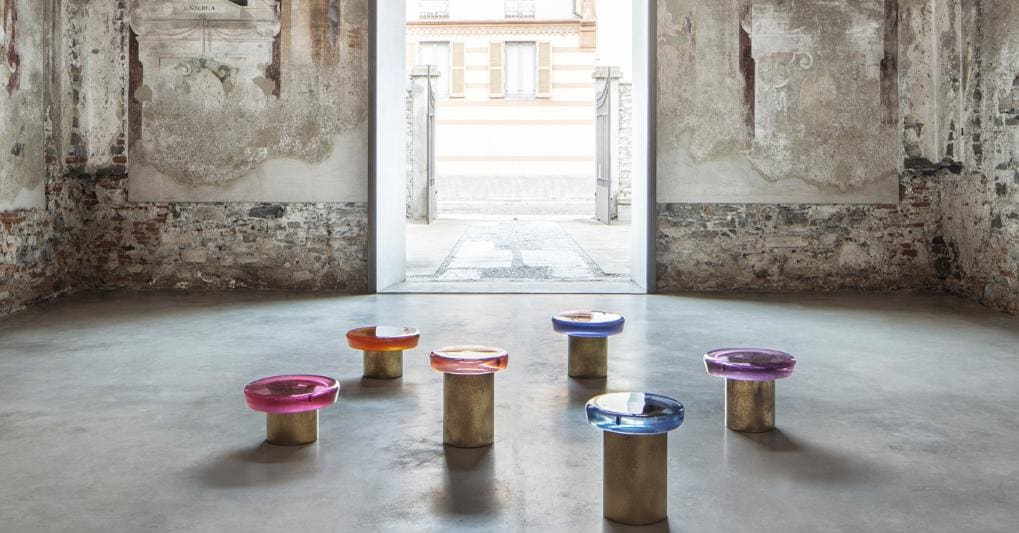 Jade coffee table, collezione Transparency Matters di Draga & Aurel. Foto Riccardo Gasperoni. 