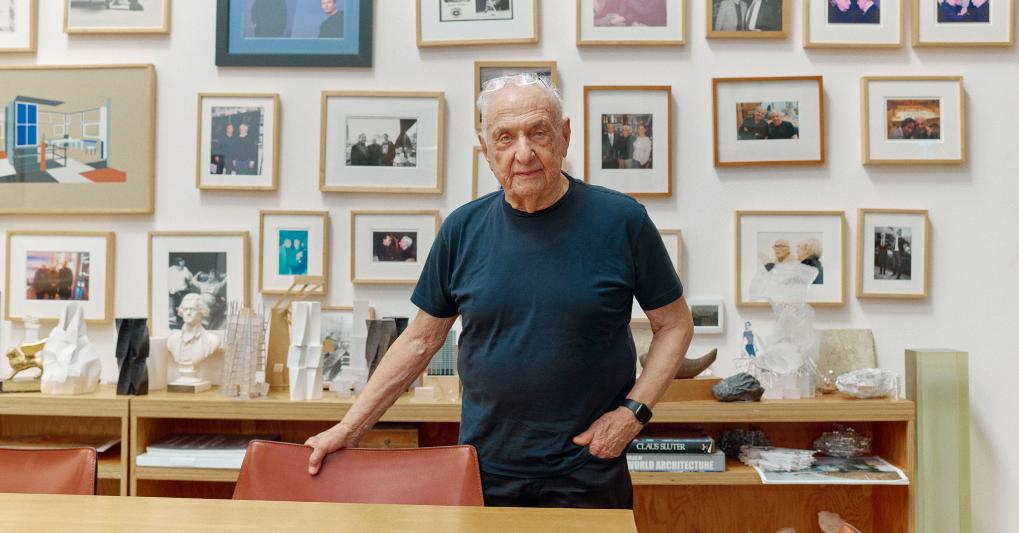 Un ritratto di Frank Gehry nel suo studio a Los Angeles. Tutte le foto Arianna Lago. 