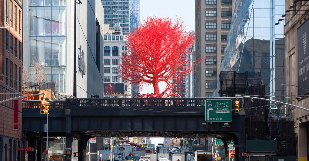“Old Tree”, di Pamela Rosenkranz, presto sulla High Line. ©Rendering courtesy Pamela Rosenkranz e High Line. 