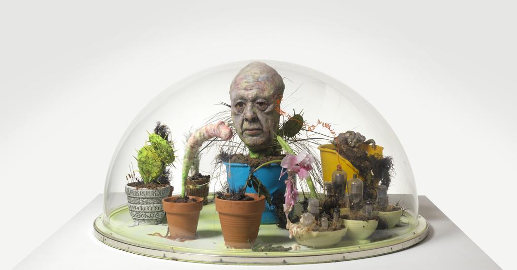 Tetsumi Kudo, Pollution - Cultivation - New Ecology (Portrait of Ionesco), 1971. 