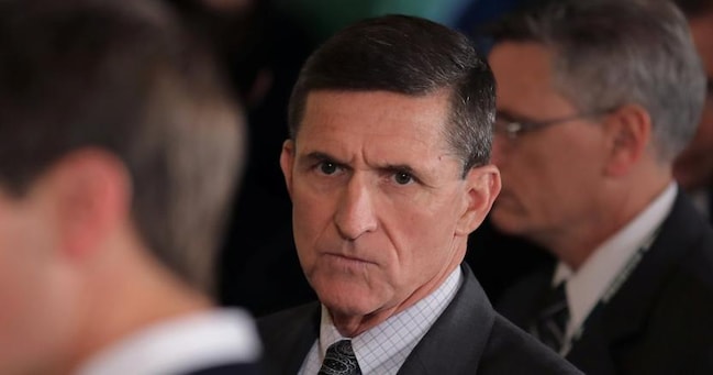 Il dimissionario consigliere per la sicurezza nazionale Michael Flynn 
