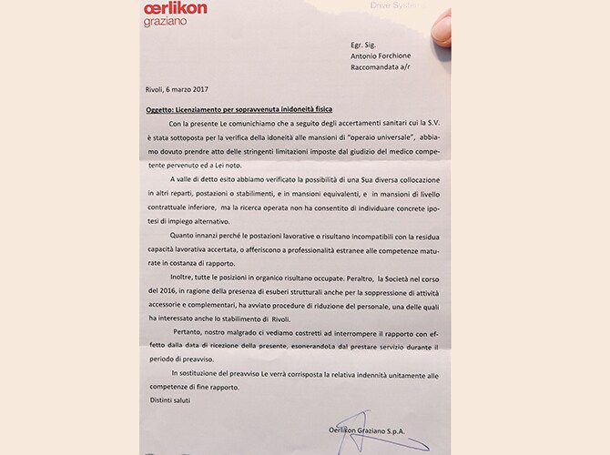 Una vergogna essere trattati così dopo 27 anni in azienda ...