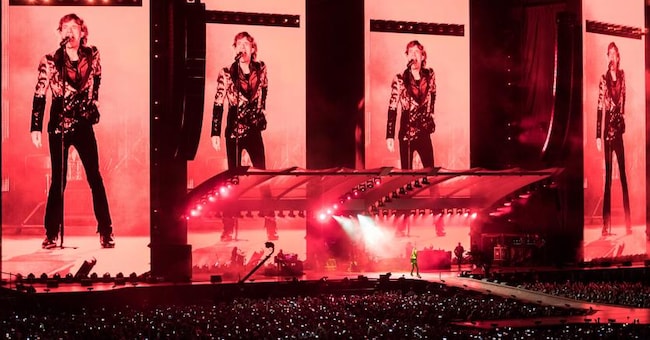 Un’immagine del concerto dei Rolling Stones a Lucca (foto di Stefano Dalle Luche) 
