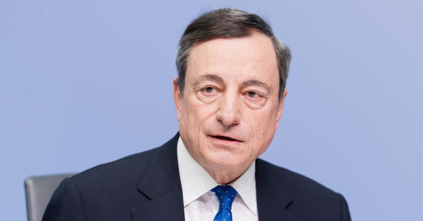 Il presidente della Bce Mario Draghi (foto Imagoeconomica)