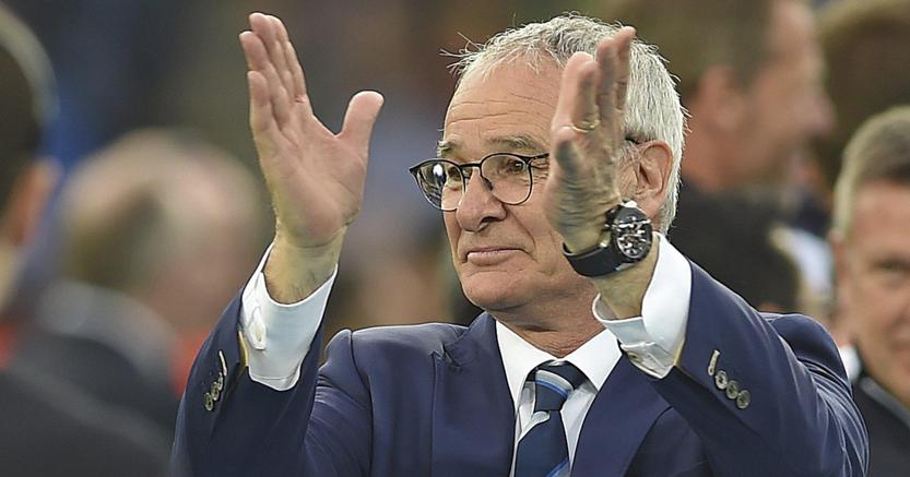Claudio Ranieri, vincitore del premio alla carriera della sesta edizione di Football Leader