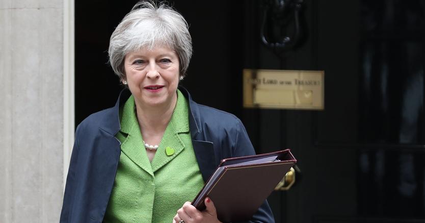La premier britannica Theresa May (Afp)