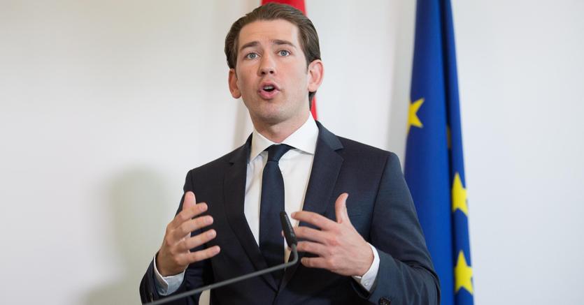 Il premier austriaco, Sebastian Kurz (Ansa)