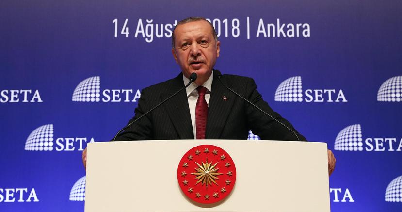 Il presidente turco Recep Tayyp Erdogan (Epa)