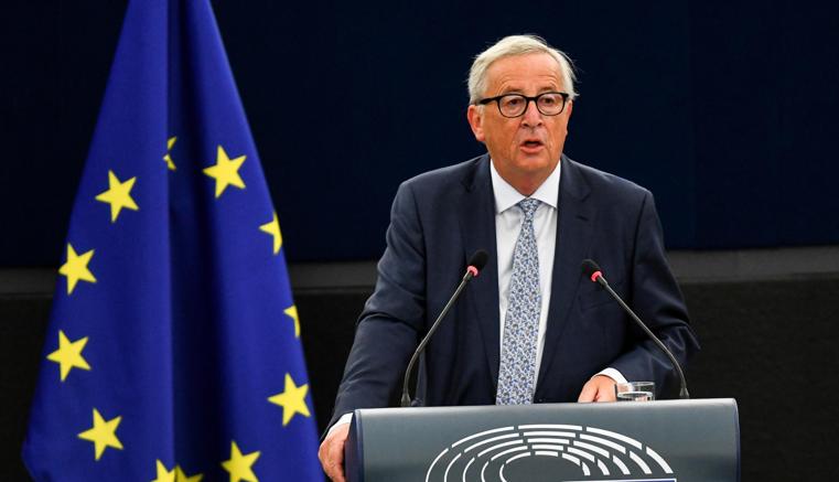 Il presidente della Commissione Ue Jean-Claude Juncker (Epa)