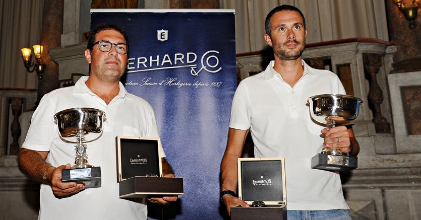 Giovanni Moceri e Daniele Bonetti vincitori del Gran Premio Nuvolari 2018  (foto Roberto Deias per Eberhard)