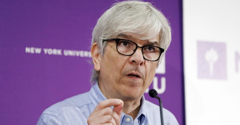 Paul Romer, co-vincitore del premio Nobel 2018 per l’Economia, durante una conferenza alla School of Business di New York. (AP Photo/Richard Drew)