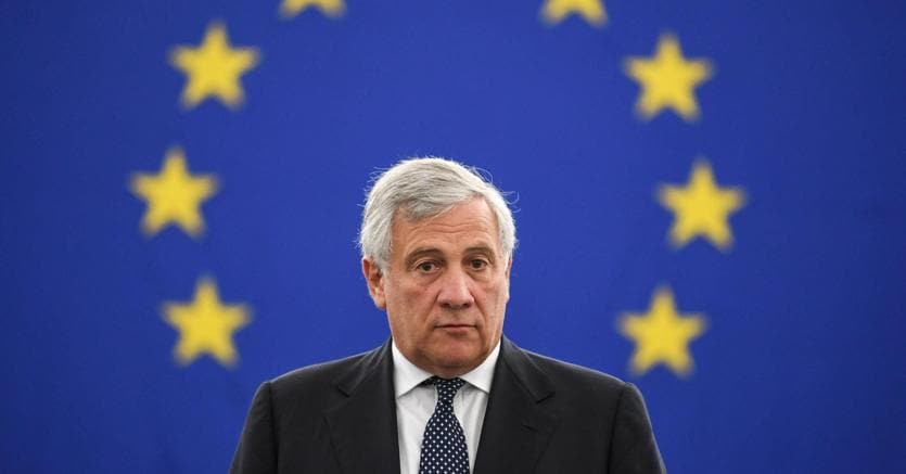 Il presidente dell’Europarlamento Antonio Tajani (Ansa)