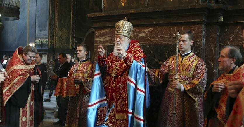 Il patriarca Filarete, capo della Chiesa ortodossa ucraina che cerca l’indipendenza dal patriarcato di Mosca 