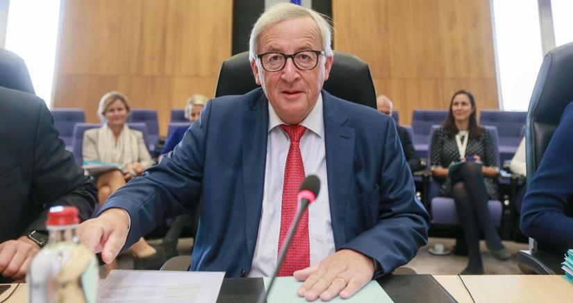 Il presidente della Commissione europea Jean Claude Juncker (Epa)