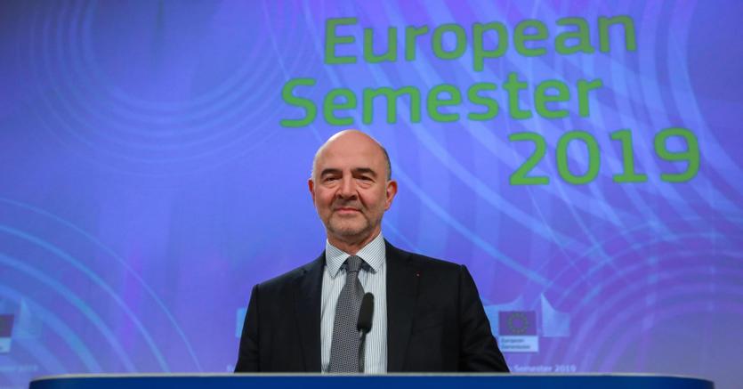 Il commissario Ue agli Affari economici e monetari Pierre Moscovici