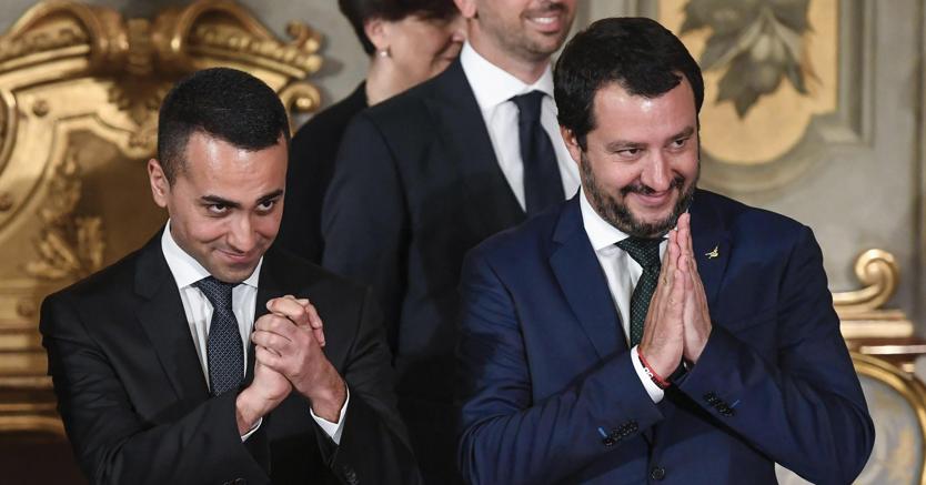 Luigi Di Maio e Matteo Salvini (Ansa)