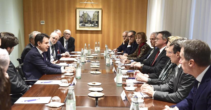 L’incontro del premier Conte in Assolombarda - ANSA/FILIPPO ATTILI UFFICIO STAMPA PALAZZO CHIGI