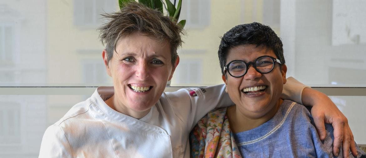 Viviana Varese con Ritu Dalmia