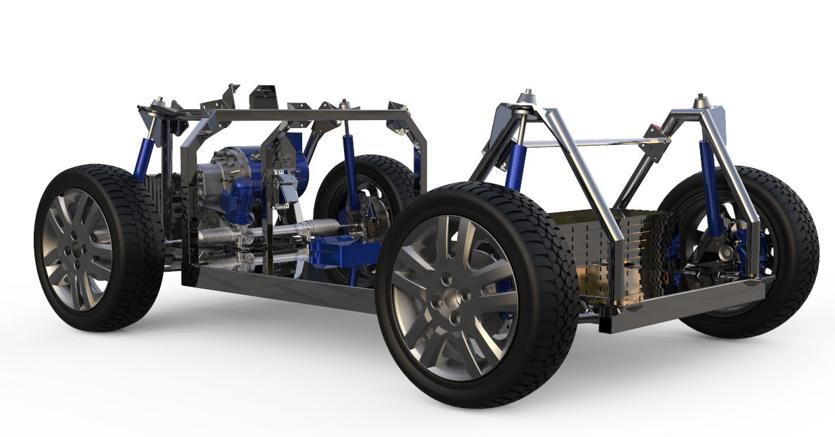 Il telaio digitale per auto a guida autonoma di e-Shock