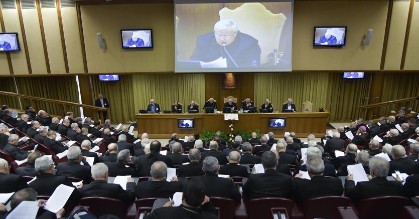 I lavori di apertura dell’Assemblea generale della Cei (foto Ansa)