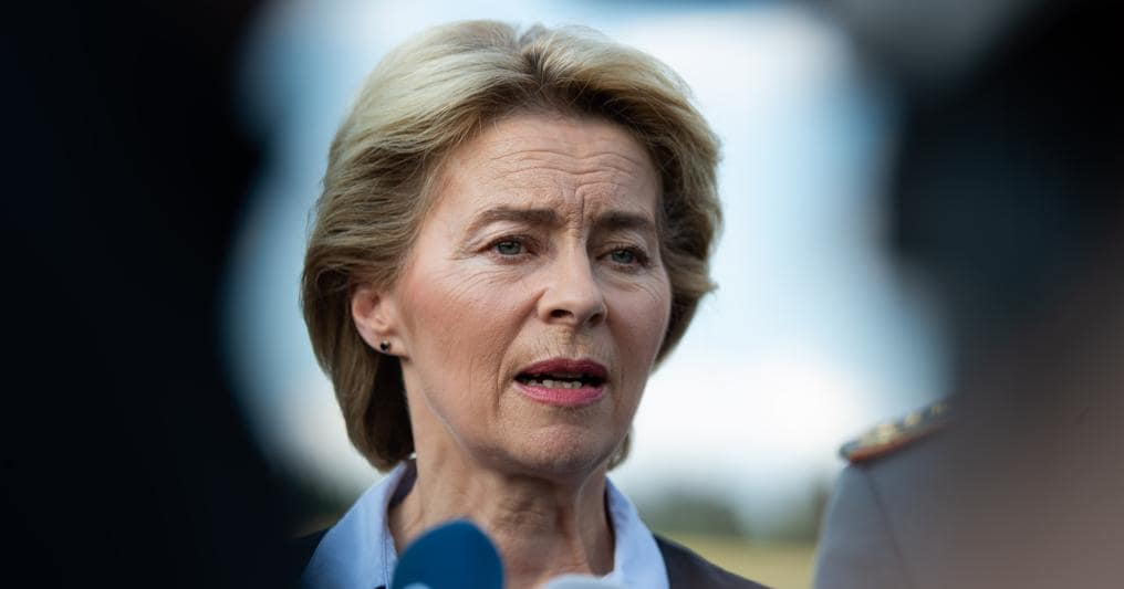 Ursula von der Leyen, ministro tedesco della Difesa (foto Afp) 