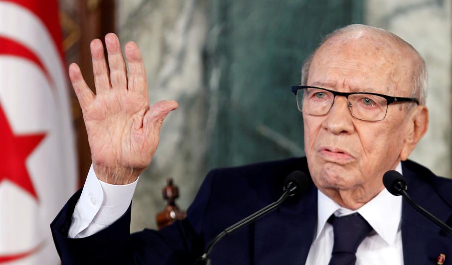 L’ex presidente tunisino Beji Caid Essebsi  
