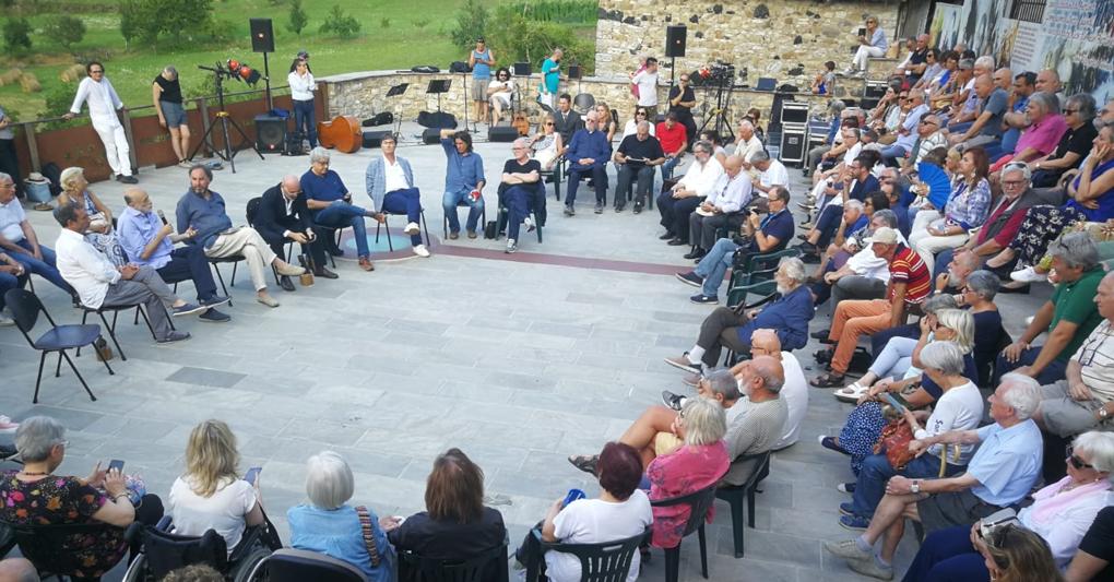 Un momento dell’incontro di Cerignale “Transumanza-Libri e lettori in movimento” 