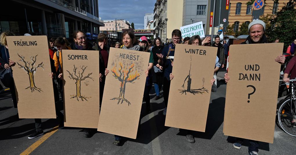 Una delle manifestazioni in Germania del Fridays for Future in difesa del clima - Afp 
