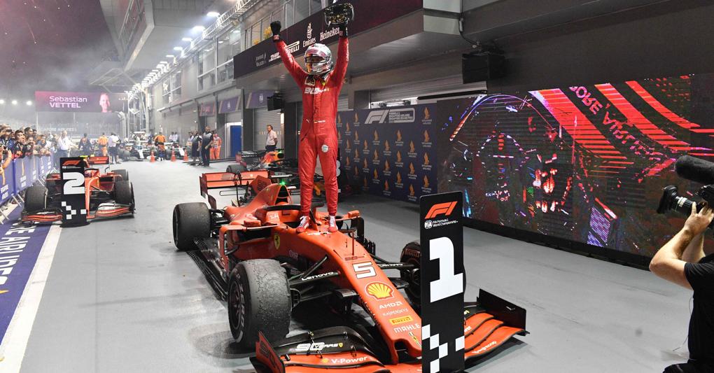 Ferrari, prima doppietta a Singapore. Vettel torna alla vittoria dopo un  anno - Il Sole 24 ORE