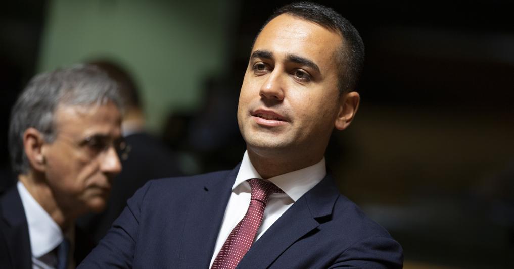Luigi Di Maio al vertice dei ministri degli Esteri europei in Lussemburgo (Ap) 