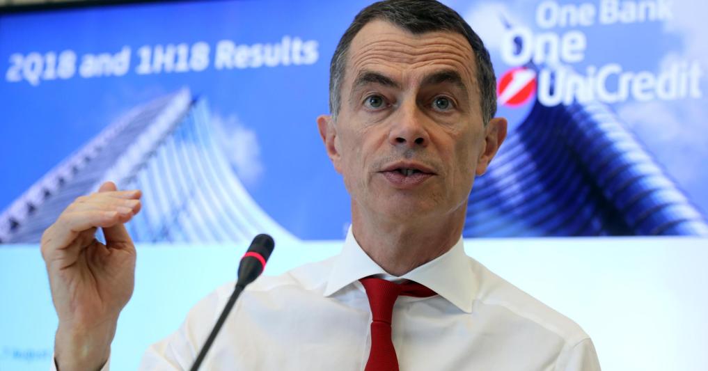 Jean-Pierre Mustier, amministratore delegato di Unicredit (Ansa) 