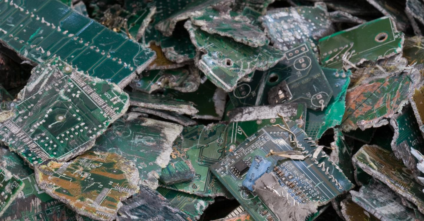 Le schede elettroniche recuperate 