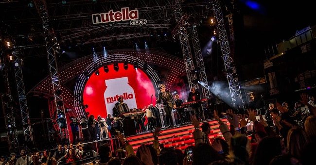 Sanremo, il Nutella stage è stato allestito dal Gruppo Eventi 