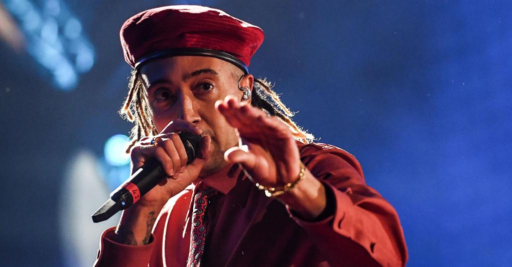 Ghali, protagonista delle classifiche Fimi GfK (Ansa) 