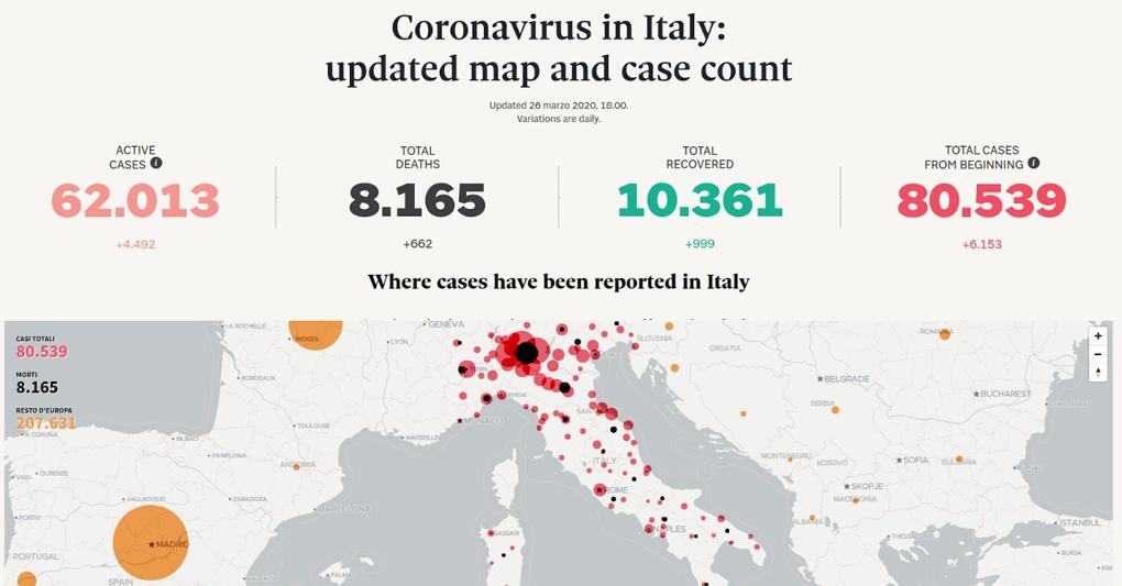 Coronavirus In Italy Updated Map And Case Count Il Sole 24 Ore