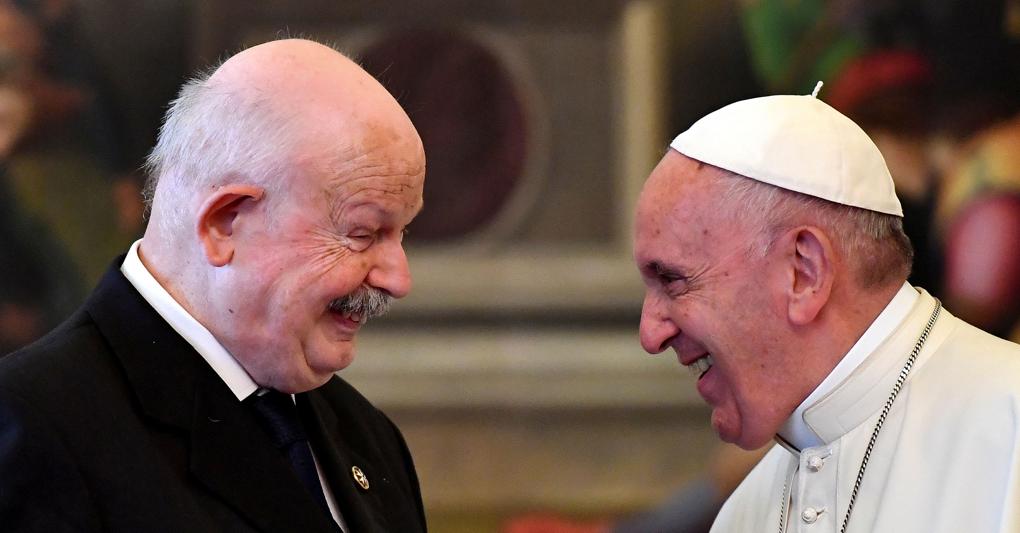 Papa Francesco con Fra’ Giacomo dalla Torre del Tempio di Sanguinetto, Gran Maestro dell'Ordine di Malta (Reuters) 