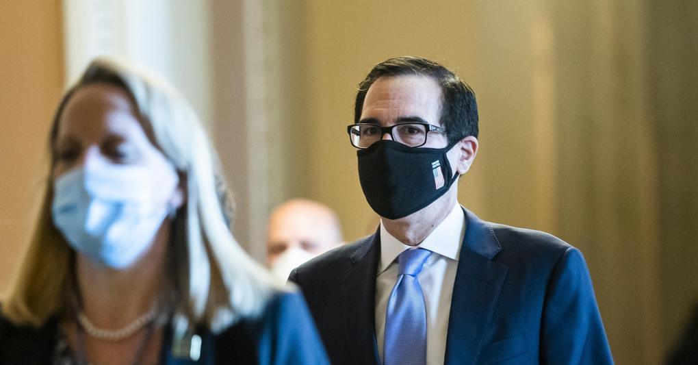 Il segretario al Tesoro Steven Mnuchin (Epa) 