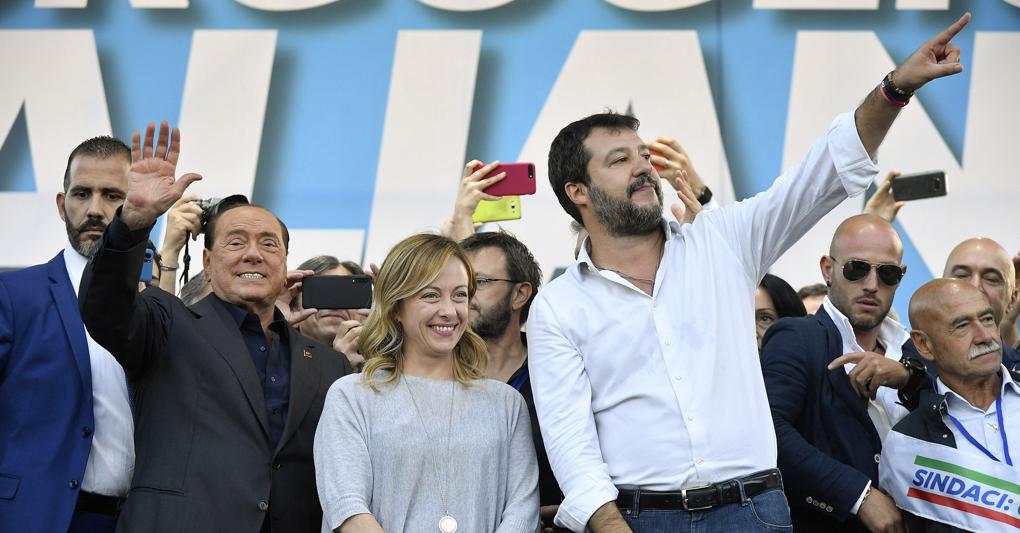 I tre leader in una foto d’archivio 