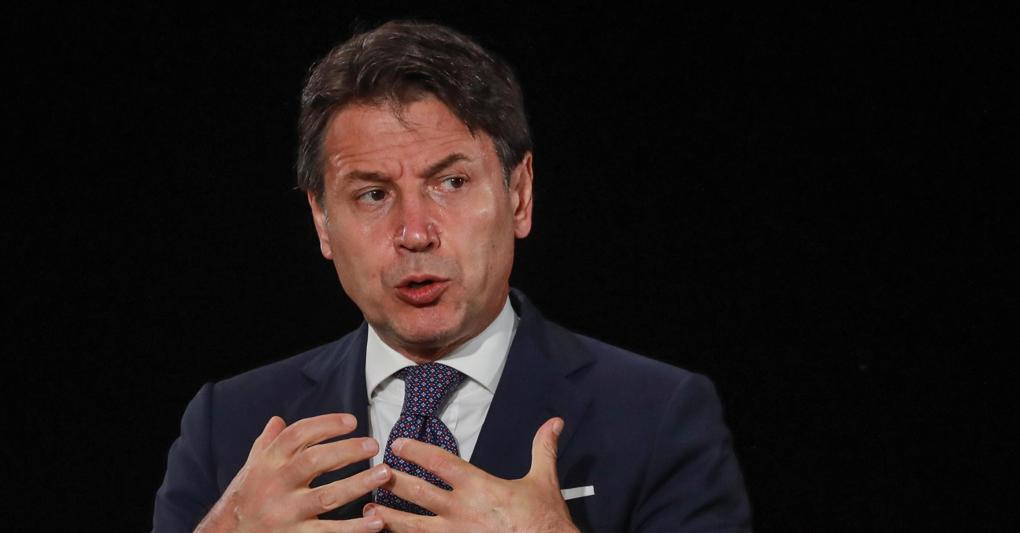 Il premier Giuseppe Conte (foto Epa) 