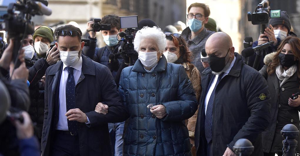 L’arrivo al Senato della senatrice a vita Liliana Segre (Imagoeconomica) 