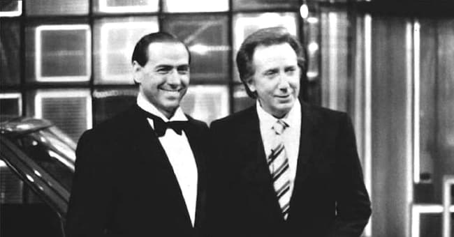 Silvio Berlusconi con Mike Bongiorno
