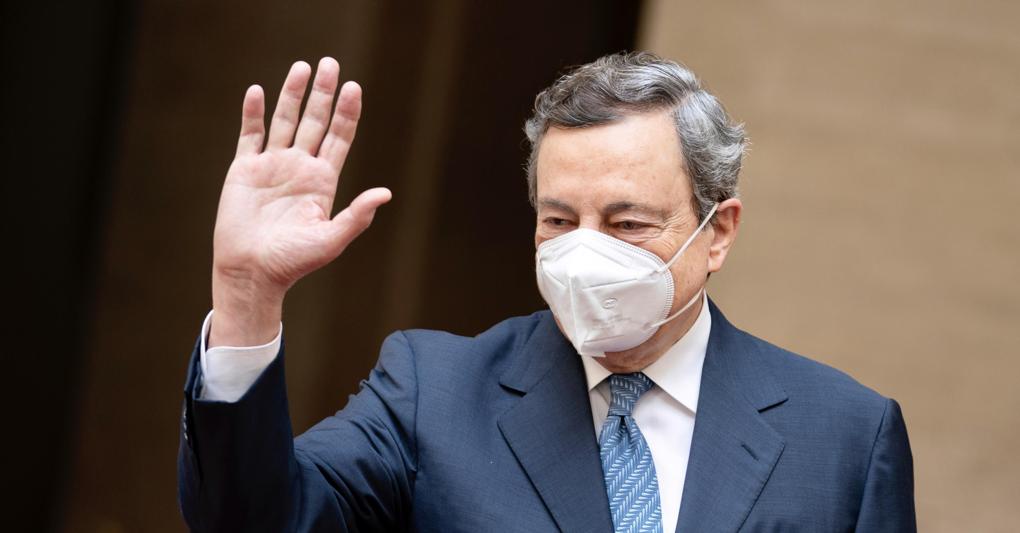 Il premier Mario Draghi (Ansa/Filippo Attili) 