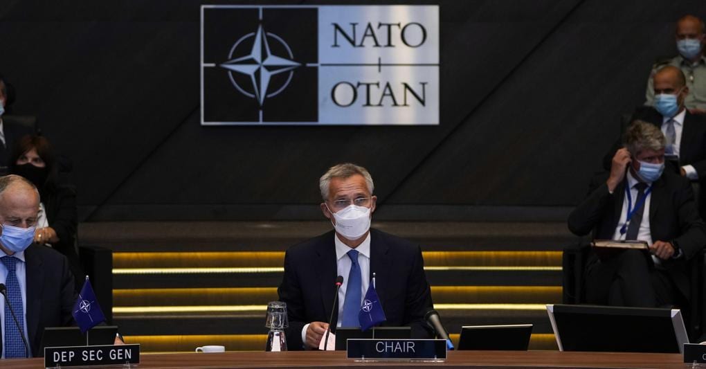 Il segretario generale della Nato, Jens Stoltenberg (Epa)  