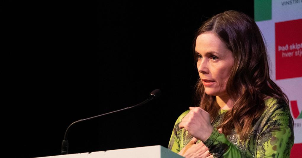 La Prime Minister Katrin Jakobsdottir  