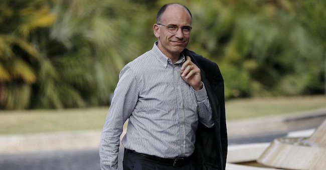 Il segretario del Pd Enrico Letta (Ansa/Riccardo Antimiani)