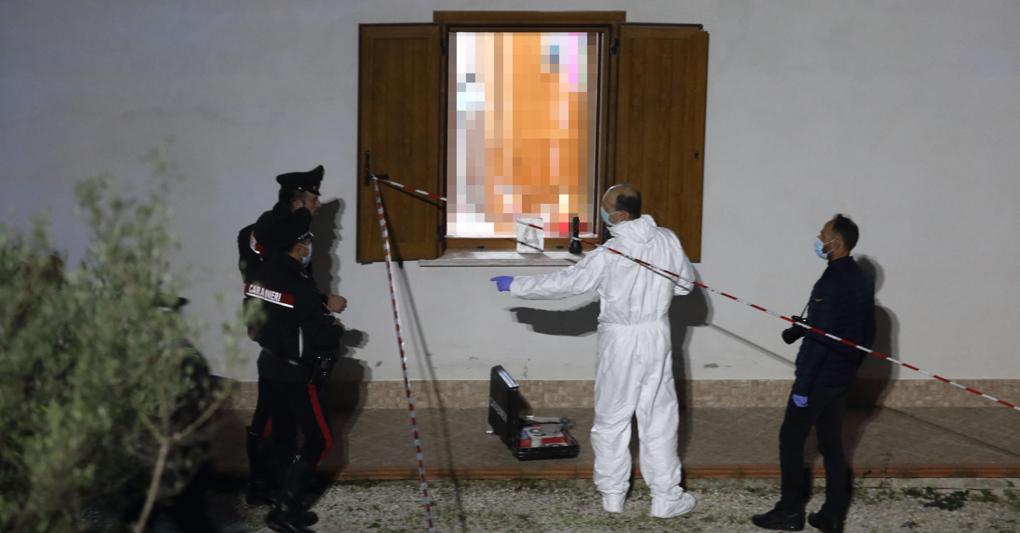 Le perizie dei carabinieri nella villetta di Santopadre dove un tentativo di furto è finito in tragedia 