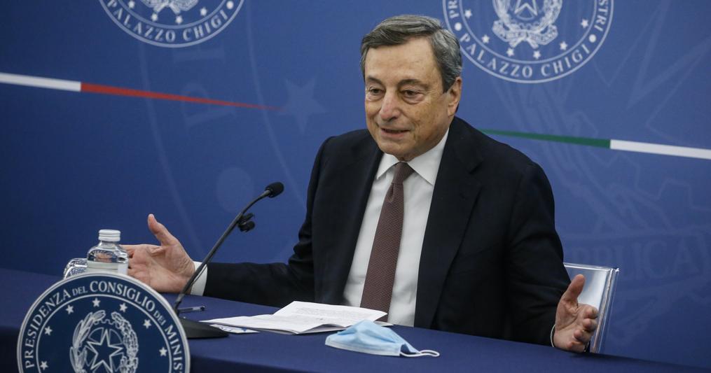 l premier Mario Draghi (foto La Presse) 